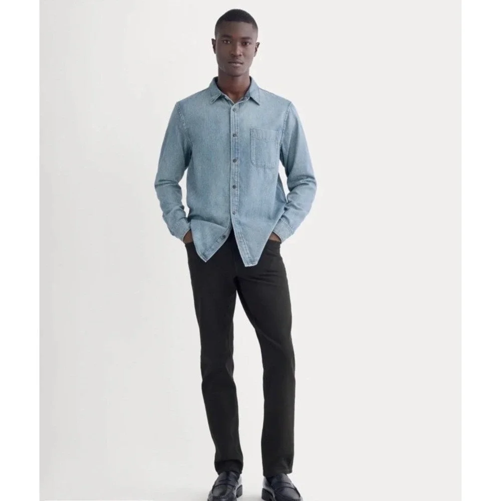 Everlane‎ NWT Men's The Athletic 4-way Stretch Organic Cotton Jean Black 31x28